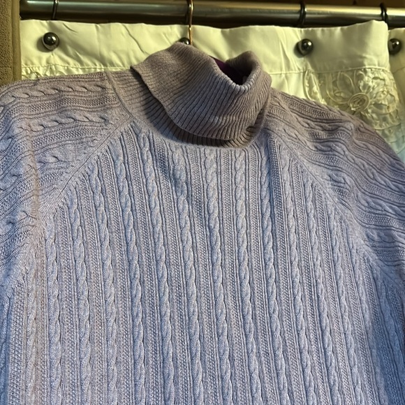 NWOT Eddie Bauer lavender purple turtleneck sweater size XL - Picture 2 of 4